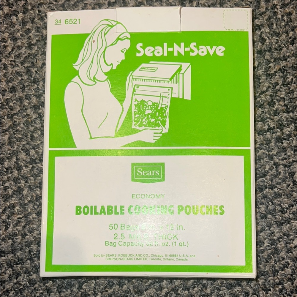Sears Seal-N-Save Boilable Cooking Pouches‎